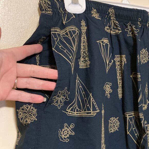 Men’s Nautical Swim Trunks sz Large - Picture 3 of 7